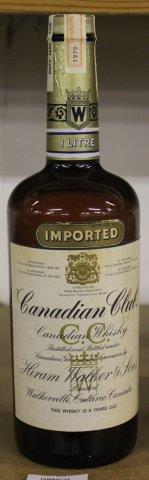 Litre Canadian Club Whisky dated 1979